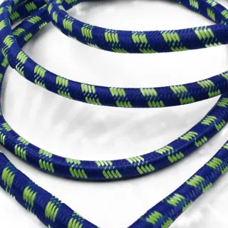 Royal Blue and Lime Green Bungee Shock Cord with Hooks sample, design MT-BDA38CFD, view 7