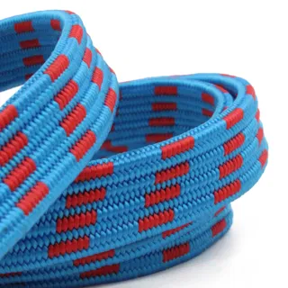 Bright Blue and Red Flat Bungee Cord with Hooks sample, design MT-E1117562, view 6