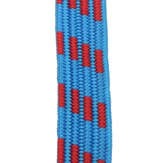 Bright Blue and Red Flat Bungee Cord with Hooks sample, design MT-E1117562, view 7