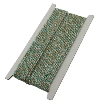 Brown, Sea Green and White 2-Ply Twisted Macrame Cord sample, design MT-2CFCA90D, view 5