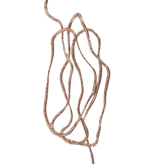 Copper Brown Fine Metallic Braided Cord