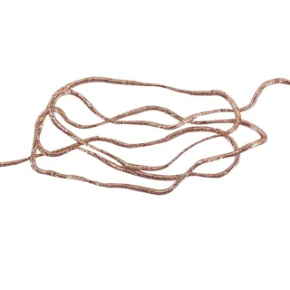 Copper Brown Fine Metallic Braided Cord sample, design MT-980B6B3E, view 2