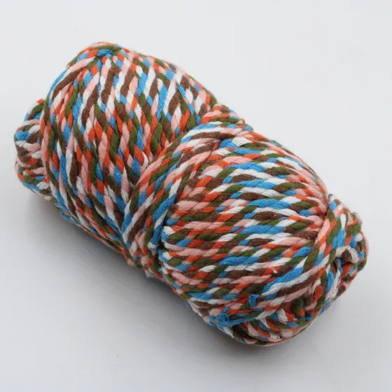 Brown, Powder Pink and Olive Green Braided Drawstring Cord