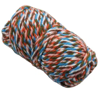 Brown, Powder Pink and Olive Green Braided Drawstring Cord sample, design MT-5B917FC7, view 5