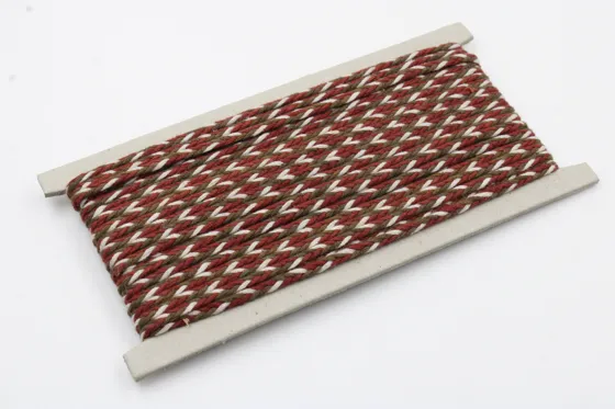 Rust Red, Brown and White Choti Braid