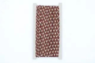 Rust Red, Brown and White Choti Braid sample, design MT-EB37CAE0, view 2