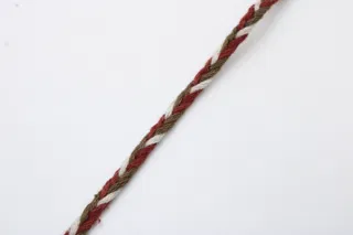 Rust Red, Brown and White Choti Braid sample, design MT-EB37CAE0, view 5