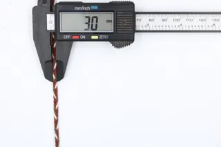 Rust Red, Brown and White Choti Braid sample, design MT-EB37CAE0, view 6