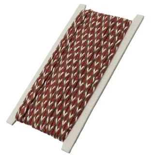 Rust Red, Brown and White Choti Braid sample, design MT-EB37CAE0, view 7