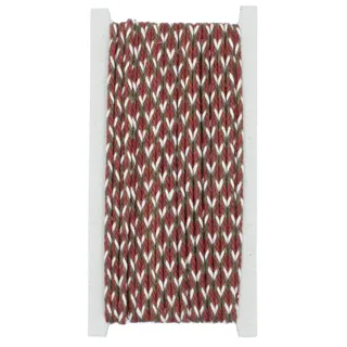 Rust Red, Brown and White Choti Braid sample, design MT-EB37CAE0, view 8