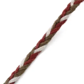 Rust Red, Brown and White Choti Braid sample, design MT-EB37CAE0, view 9