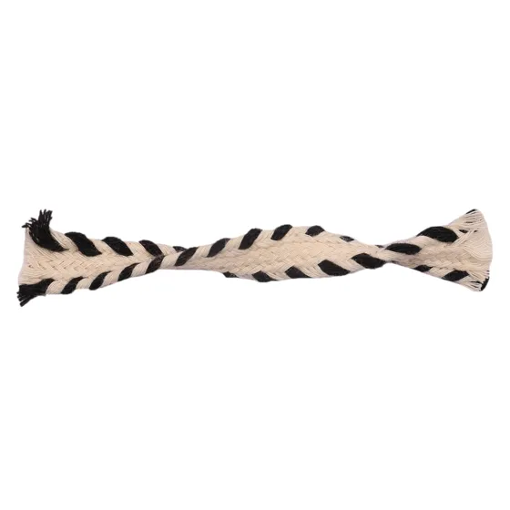 Cream and Black Wide Chevron Braided Trim