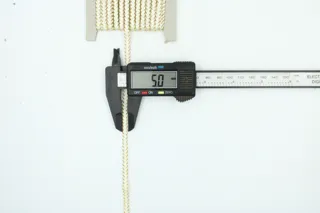 Cream Khajuri Braided Trim with Gold Line sample, design MT-B2D67001, view 5