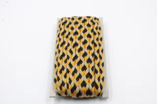 Cream, Black and Mustard Choti Braid sample, design MT-52058200, view 2