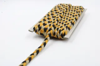 Cream, Black and Mustard Choti Braid sample, design MT-52058200, view 3