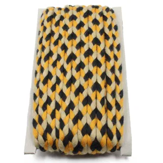 Cream, Black and Mustard Choti Braid sample, design MT-52058200, view 6