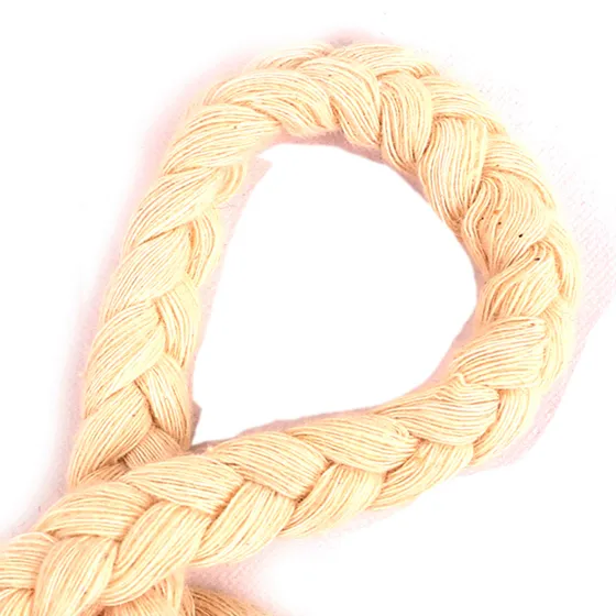 Cream Thick Loose Plait Choti Braid