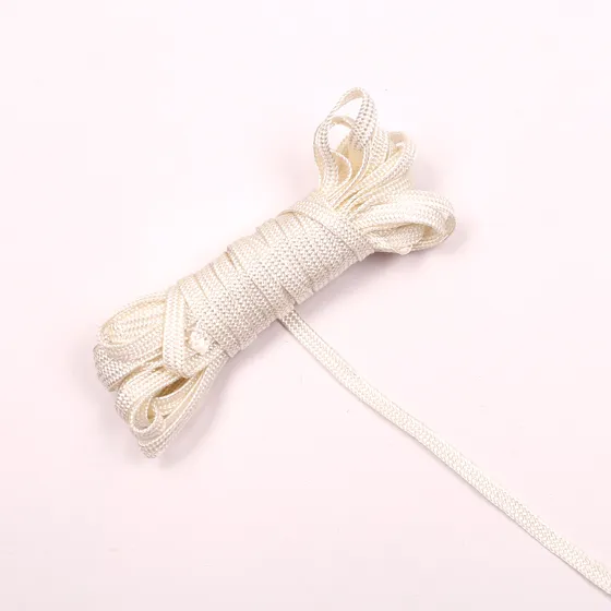 Cream Tight Flat Braided Tape