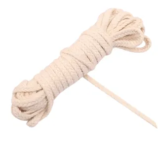 Cream Slim Flat Choti Braid sample, design MT-D9D64D28, view 2