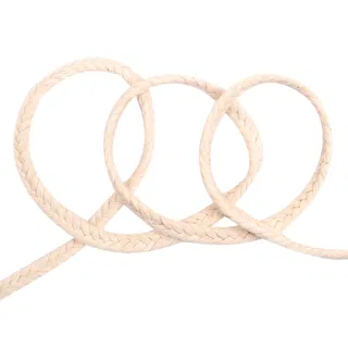 Cream Slim Flat Choti Braid sample, design MT-D9D64D28, view 3