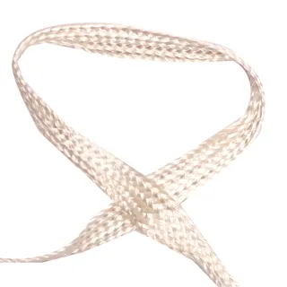 Cream Interlaced Flat Braided Trim sample, design MT-9DBEF423, view 3