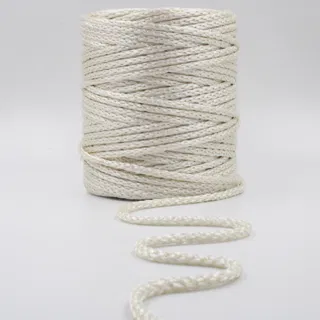 Cream Tubular Knitted Cord sample, design MT-C1C96E57, view 2