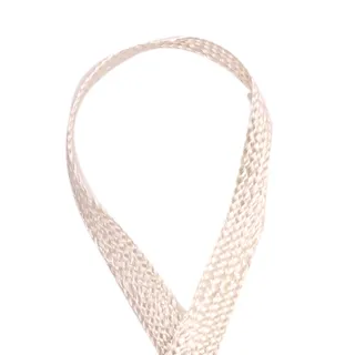 Cream Narrow Open Lattice Braided Trim sample, design MT-8794704B, view 3