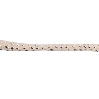 Cream and Silver Open Braided Trim sample, design MT-AE8EB9F4, view 3
