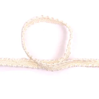 Cream Picot Edge Flat Braided Trim sample, design MT-7DA734C2, view 2