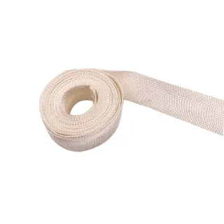 Cream Wide Flat Braided Trim sample, design MT-59E788D5, view 3
