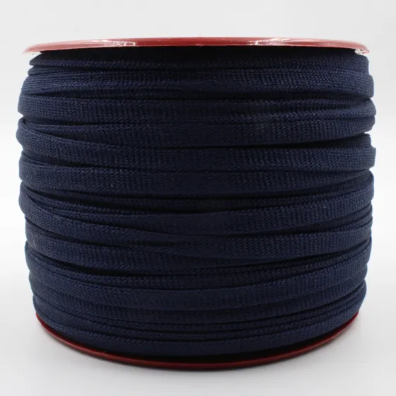 Dark Navy Blue Elastic Tape on a Red Spool, 6 mm