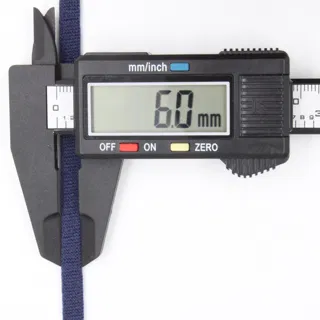 Dark Navy Blue Elastic Tape on a Red Spool, 6 mm sample, design MT-24742EA5, view 4
