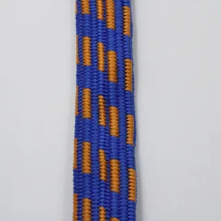 Royal Blue and Orange Flat Bungee Cord with Hooks sample, design MT-63D6DC27, view 3