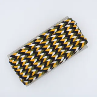 Navy Blue, Yellow, White, Army Green and Purple Choti Braid sample, design MT-A26F77A5, view 2