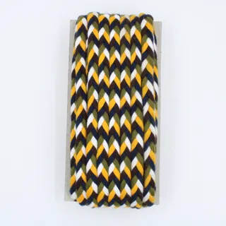 Navy Blue, Yellow, White, Army Green and Purple Choti Braid sample, design MT-A26F77A5, view 3