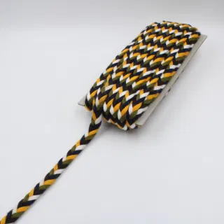 Navy Blue, Yellow, White, Army Green and Purple Choti Braid sample, design MT-A26F77A5, view 4