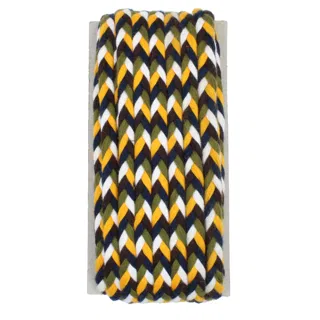 Navy Blue, Yellow, White, Army Green and Purple Choti Braid sample, design MT-A26F77A5, view 7