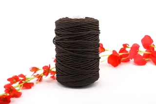 Dark Brown Round Braided Cord sample, design MT-BD0D6A64, view 11