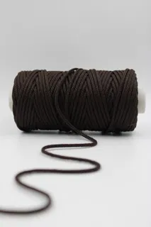 Dark Brown Round Braided Cord sample, design MT-BD0D6A64, view 2