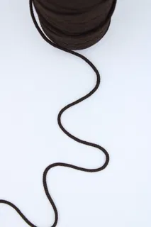 Dark Brown Round Braided Cord sample, design MT-BD0D6A64, view 3