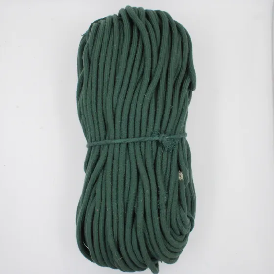 Dark Green Braided Cord, Chunky Round Braid