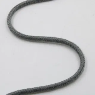 Dark Grey Round Braided Cord sample, design MT-B91F2B1D, view 2