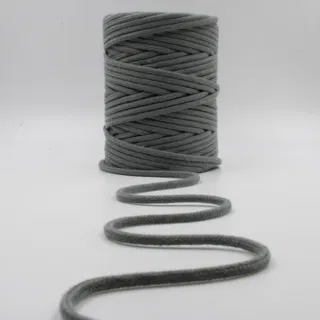 Dark Grey Round Braided Cord sample, design MT-B91F2B1D, view 3