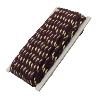 Dark Purple and Gold Metallic Choti Braid sample, design MT-6D2F786D, view 6