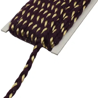 Dark Purple and Gold Metallic Choti Braid sample, design MT-6D2F786D, view 8