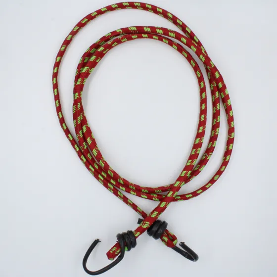 Red and Lime Green Bungee Shock Cord with Hooks