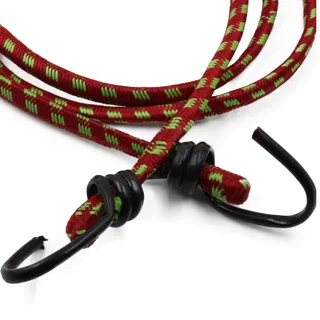 Red and Lime Green Bungee Shock Cord with Hooks sample, design MT-677798B7, view 6