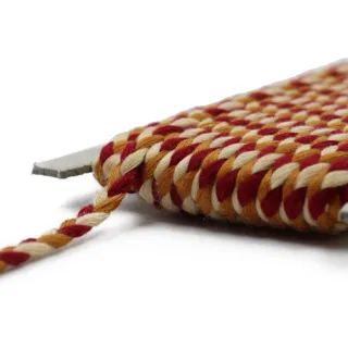 Red, Cream and Mustard Yellow Choti Braid sample, design MT-AA413BB1, view 8