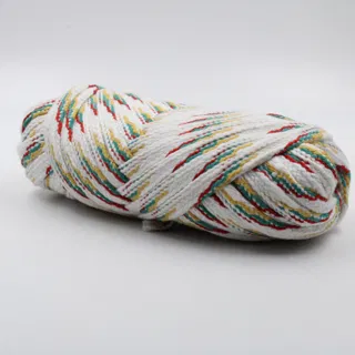 White, Red, Teal and Mustard Yellow Flat Drawstring Cord sample, design MT-0B5E2AF6, view 2
