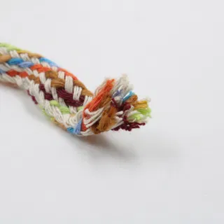 Cream, Lime Green and Tan Multicolour Flat Drawstring Cord sample, design MT-1979B74D, view 5